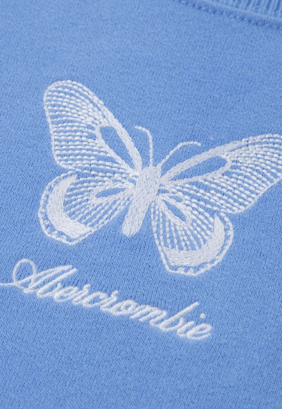 Abercrombie Genser Gusset crew vista blue
