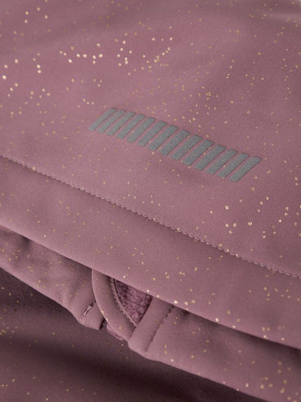 Name It Alfa softshell jakke frill wistful mauve foil dots