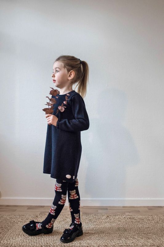 Lillelam Jul ull strømpebukse bamse