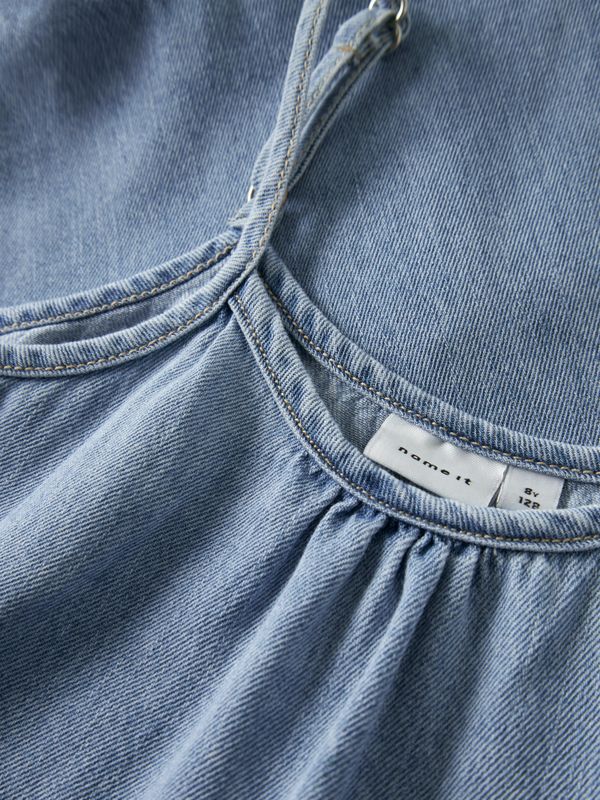 Name It Haven denim kjole light blue anglaise