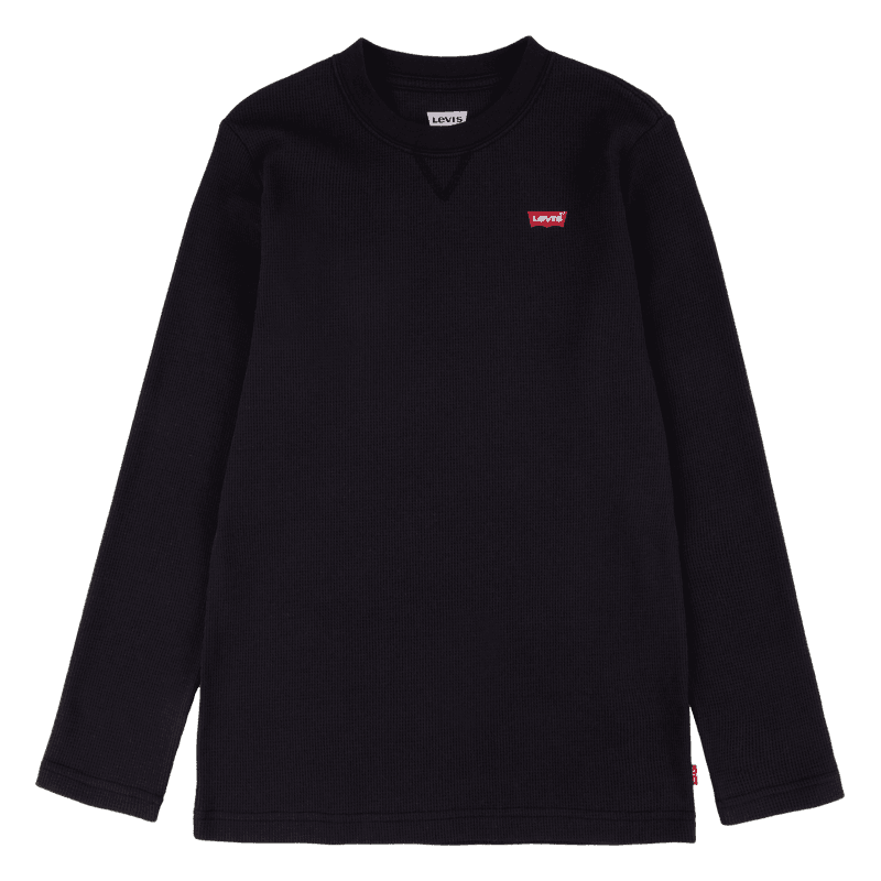 Levi`s Topp chest logo waffle black