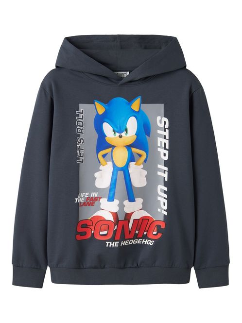 Hovedbilde Name It Sonic Alfe hettegenser ombre blue