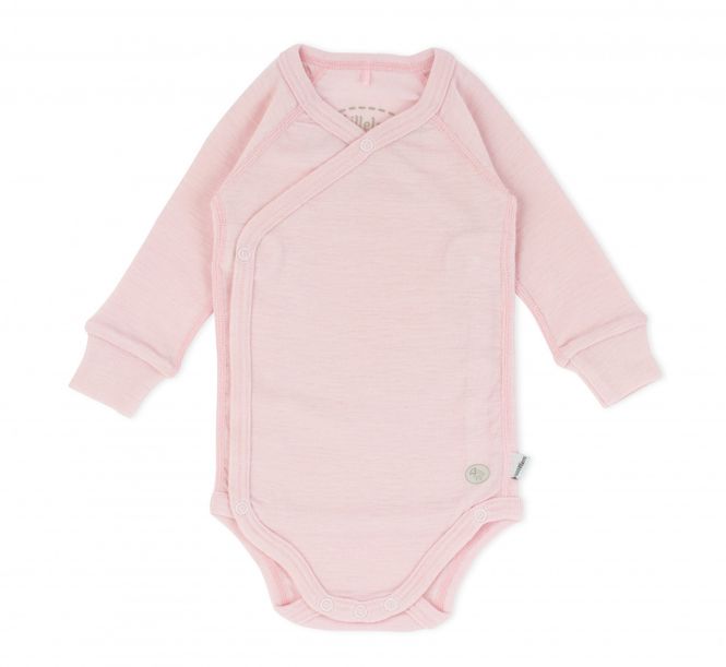 Hovedbilde Lillelam Omslagsbody ull mini rosa 