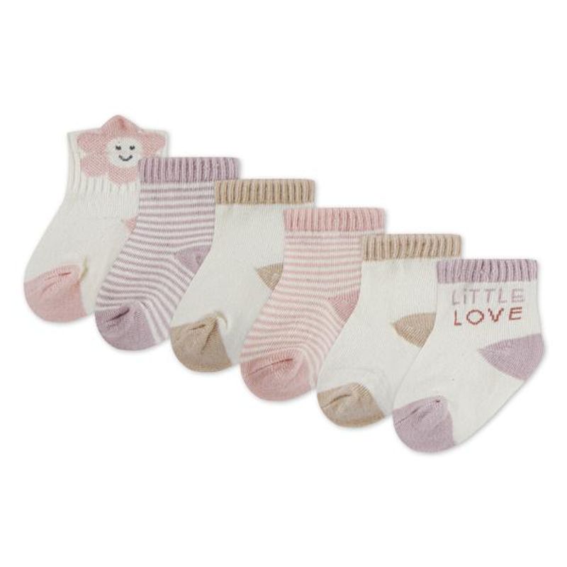 Huggies 6pk babysokker eggnog