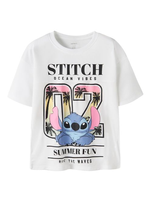 Hovedbilde Name It Stitch Afturi T-shirt bright white