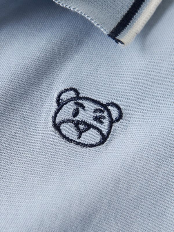 Name It Dakan polo t-shirt blue fog