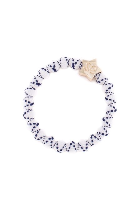 Hovedbilde BE Gold star crisscross navy on white