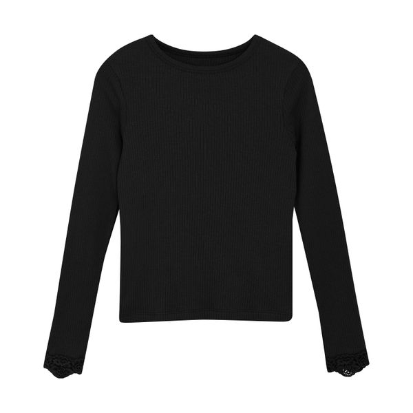 Hovedbilde Creamie Topp rib blonde black