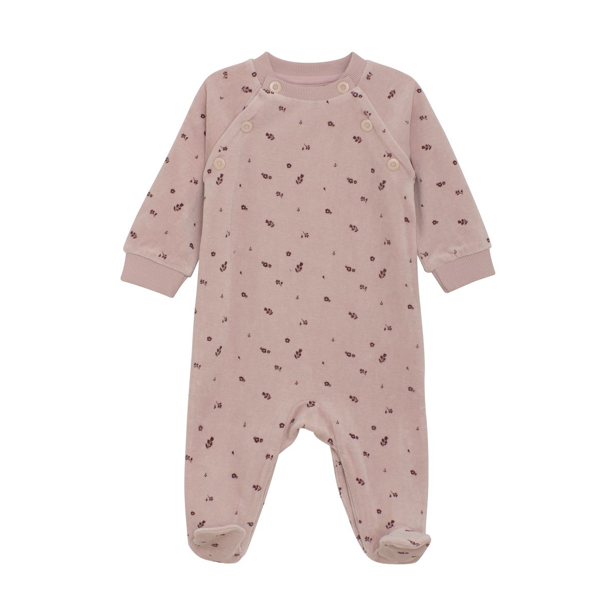 Fixoni Sparkedress velour blomst violet