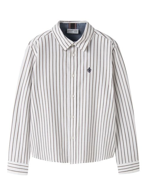 Hovedbilde Name It Ralum stripet skjorte bright white