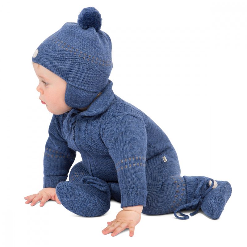 Lillelam Sparkedress ull classic blå