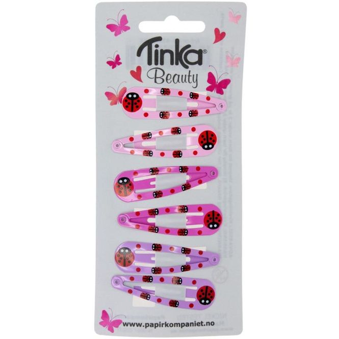 Hovedbilde PK Tinka 6pk hår spenner marihøne