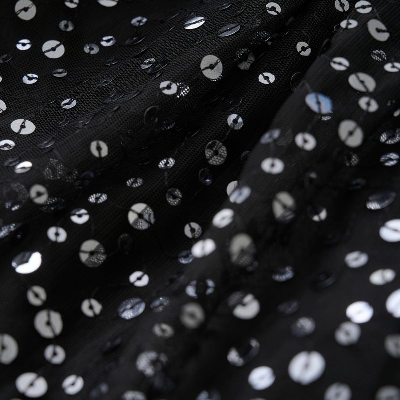 Creamie Kjole paljett black