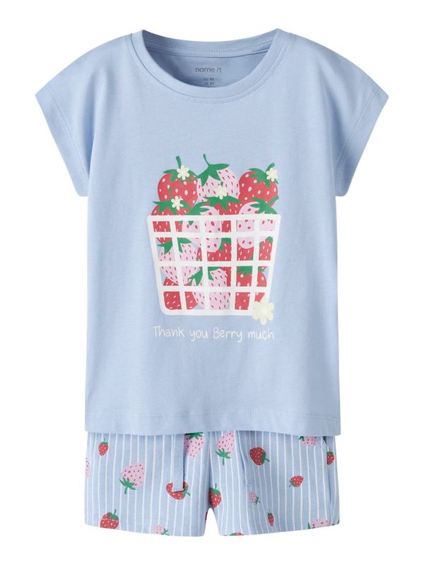 Name It Vigea shortssett strawberry basket chambray blue