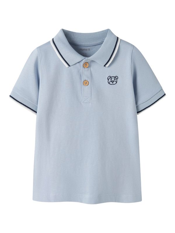 Name It Dakan polo t-shirt blue fog
