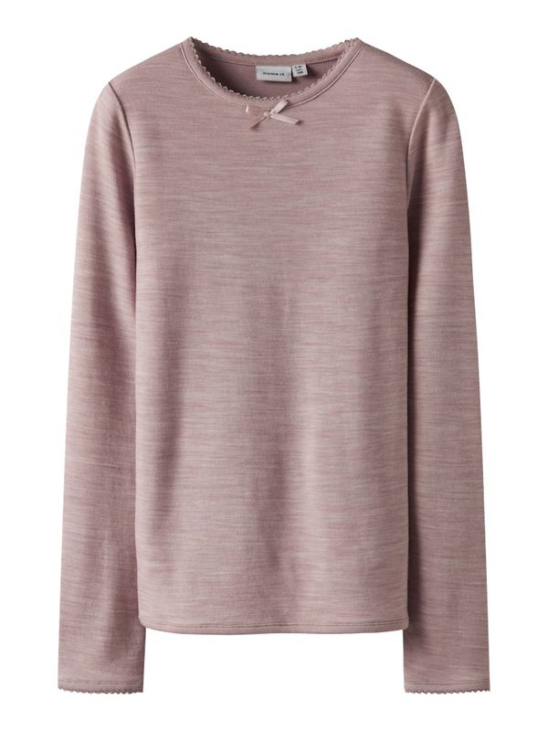 Name It Wyla ull/bambus topp shadow gray