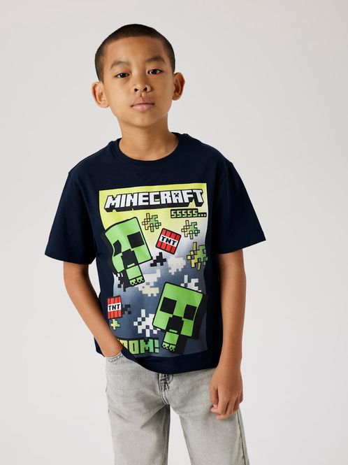 Hovedbilde Name It Minecraft Mus t-shirt navy blazer
