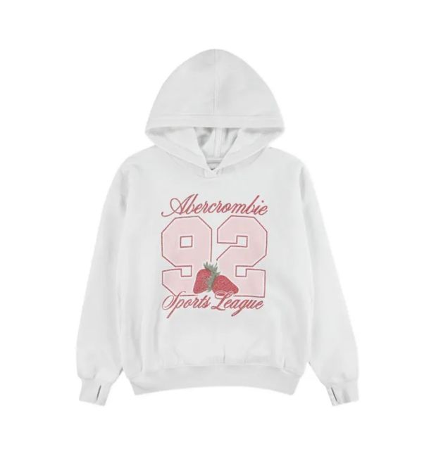 Hovedbilde Abercrombie Hettegenser strawberry frontprint ...