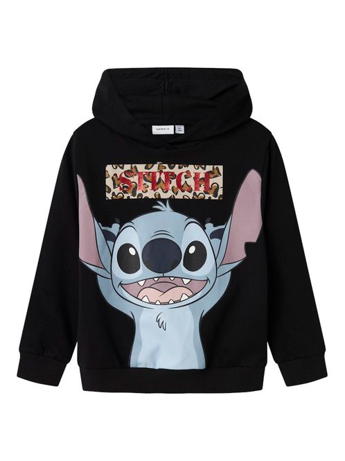 Hovedbilde Name It Stitch Jixiri hettegenser black