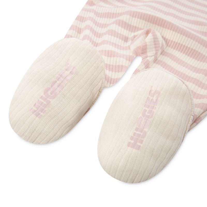 Huggies Sparkedress rib stripe peachskin