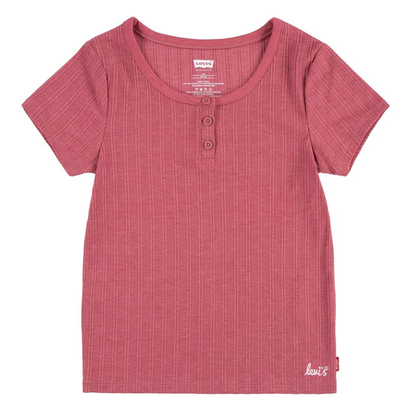 Levi`s Rib t-shirt rose wine