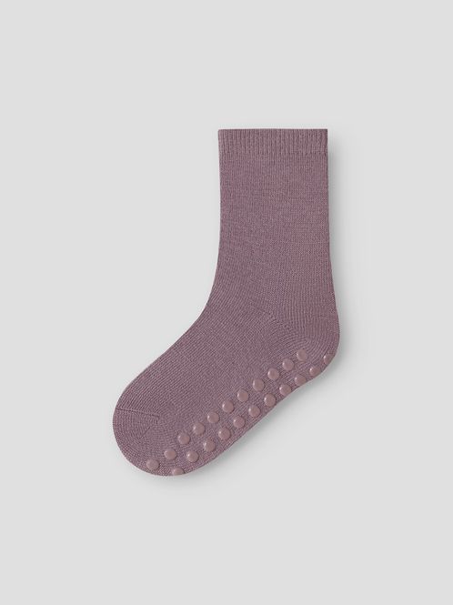 Hovedbilde Name It ull sokker 2-pk med antiskli violet ice 