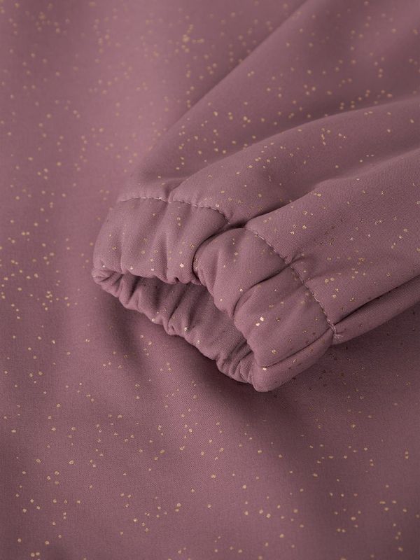 Name It Alfa softshell jakke frill wistful mauve foil dots
