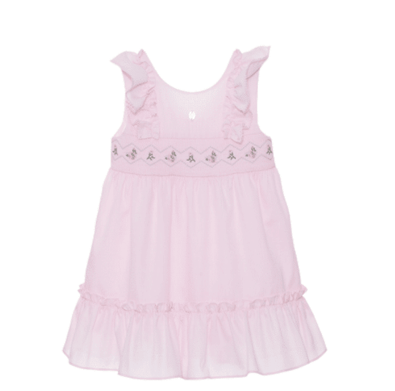 Patachou Kjole pink broderi