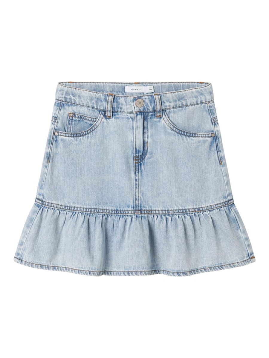 Name It Nynne denim skjørt light blue