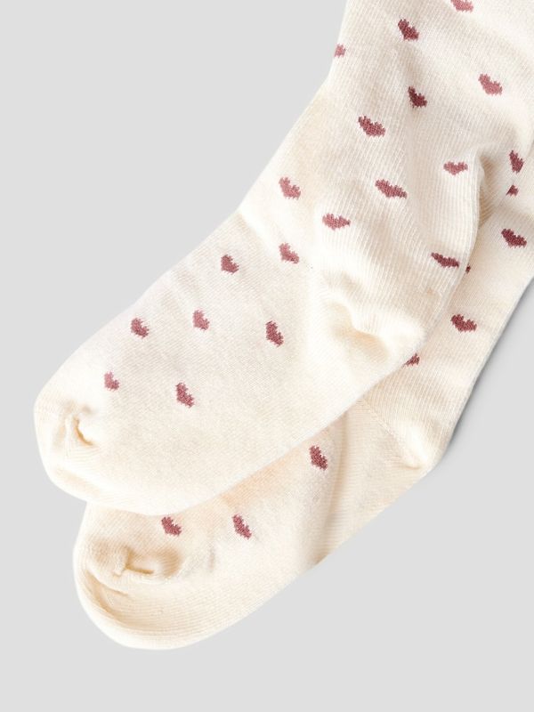 Lil`Atelier nb reba strømpebukse hjerter turtledove withered